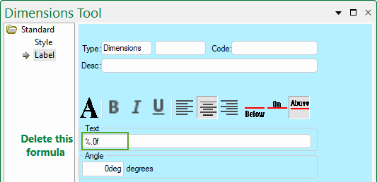 Imperial Dimension Label